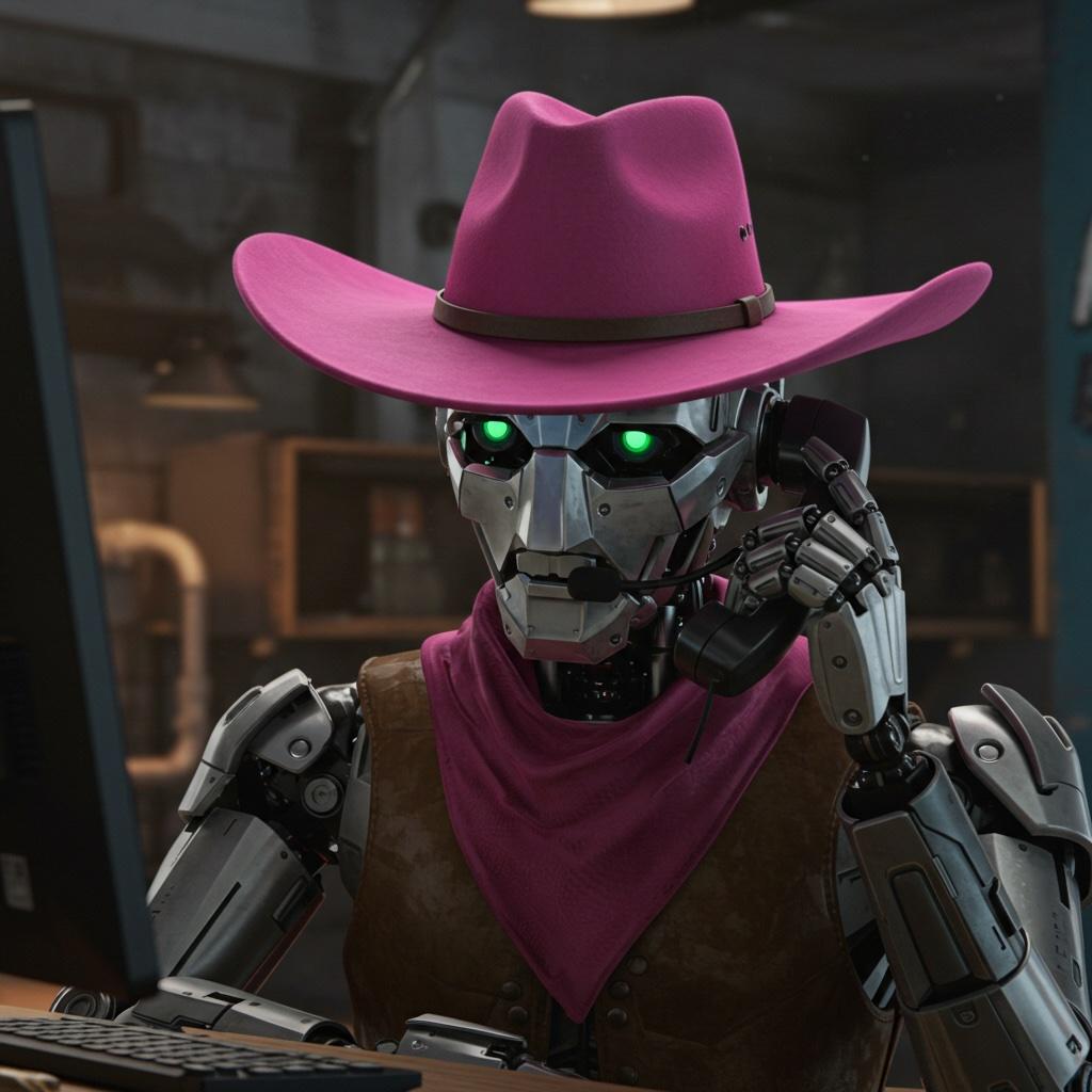 AI-powered customer support interface showing intelligent routing and response