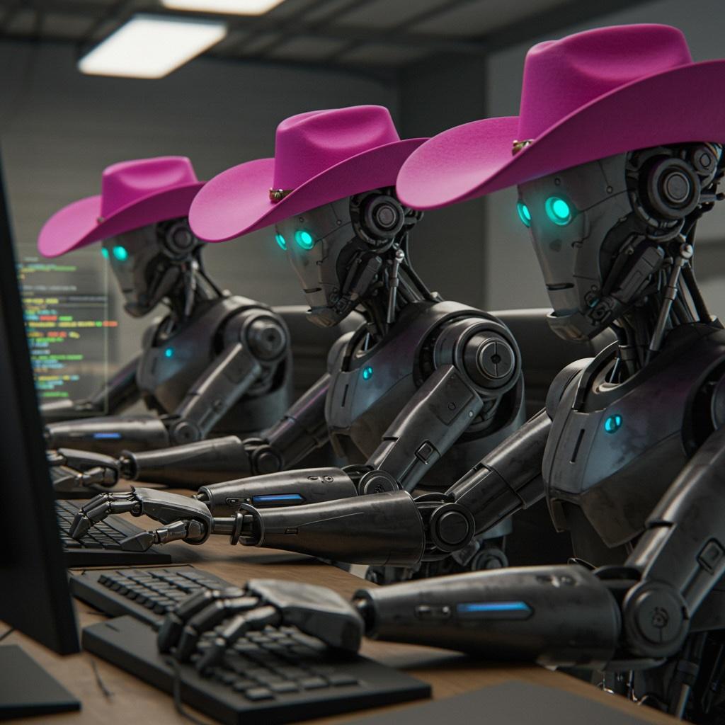 Custom software development workflow showing design, development, and deployment phases