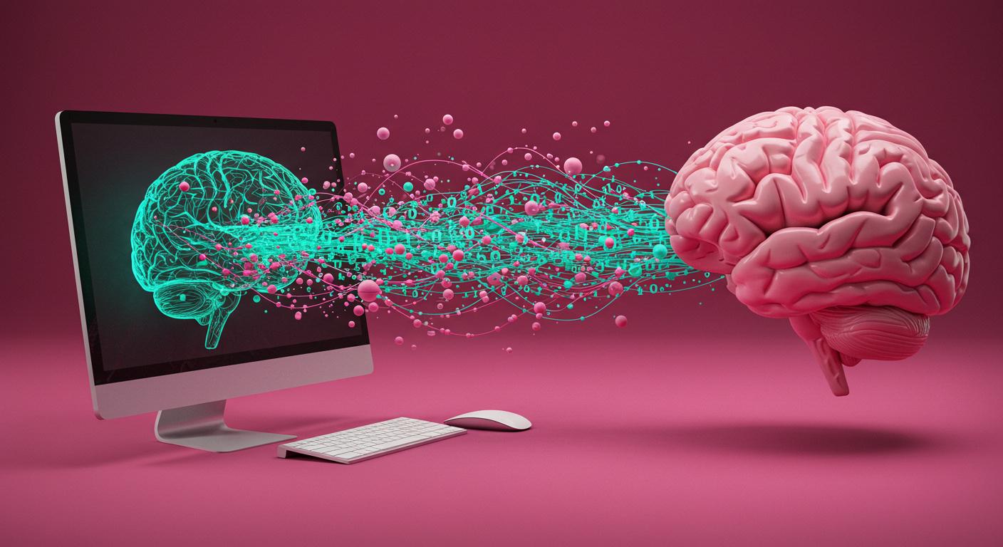 How AI and the human brain process information similarly